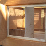 The egg door on The Garden Ark chicken coop makes gathering eggs easy