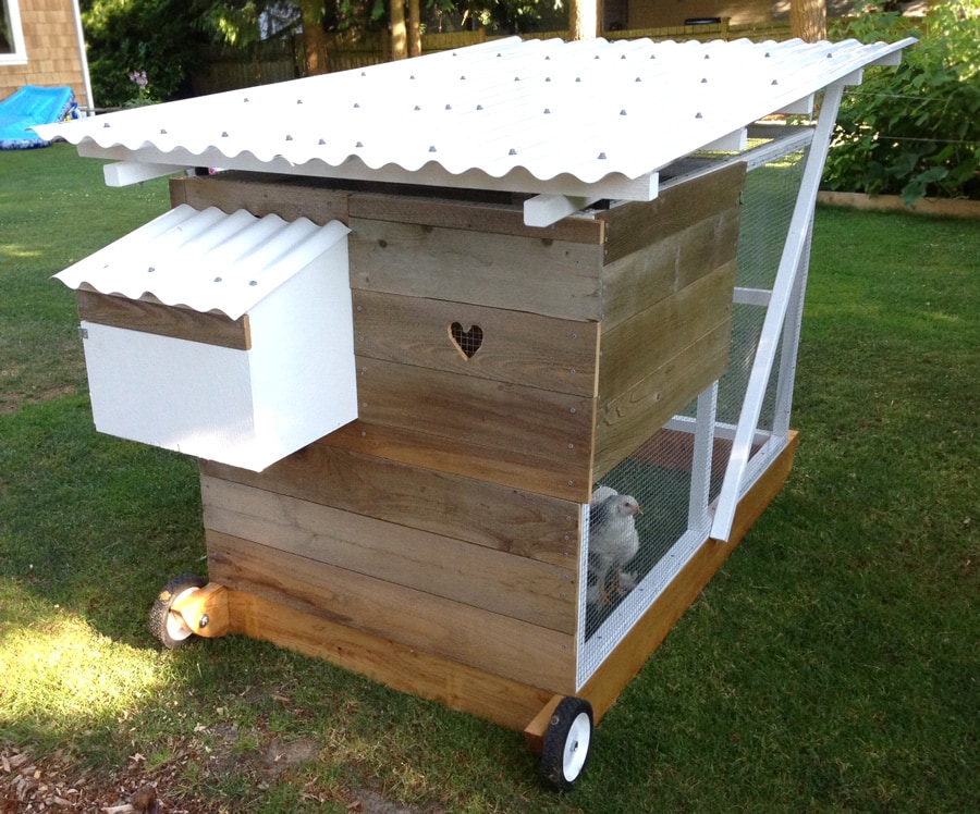How can I modify The Garden Ark mobile chicken coop to be larger? The