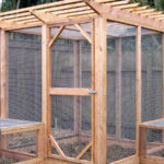 Pergola top chicken run